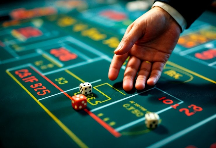 Live dealer studio with multiple tables and professional equipment